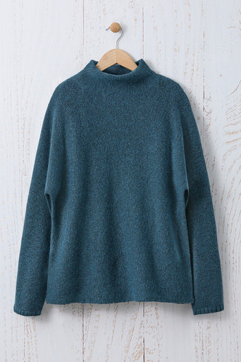 Dolman Sleeve Mockneck Sweater