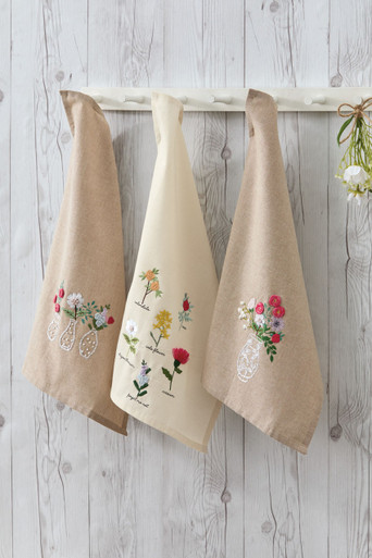 Floral Embroidery Towels