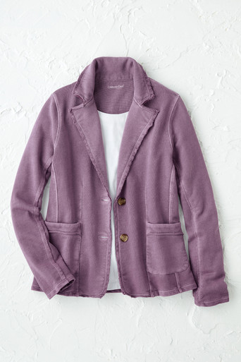 French Terry Knit Blazer