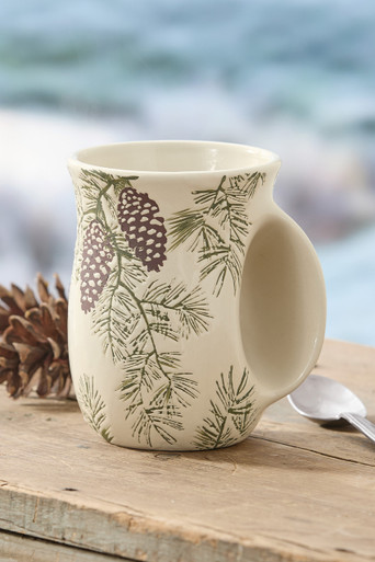 Pine Cone Handwarmer Mug