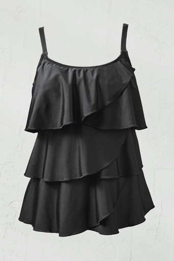 Ruffled Tankini Top